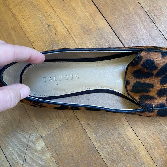 Talbots - Ryan Leopard Haircalf Flats - Picture 6 of 9